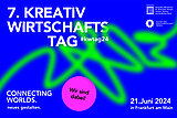 Illustration 7. Kreativwirtschaftstag #kwtag24 Connecting Worlds. neues gestalten. 21. Juni 2024 in Frankfurt am Main